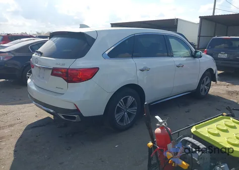 2019 Acura Mdx Standard z USA, uszkodzony, nr VIN 5J8YD4H38KL027477